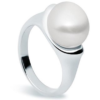                       Pearl 6.25 Ratti  Stone Silver Plated Ring Original  Effective Stone Ring BY CEYLONMINE                                              
