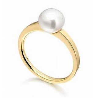                       Pearl Ring Original  Natural Moti Ring Lab Certified Stone Pearl Adjustable Ring By CEYLONMINE                                              