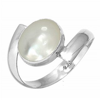                       Unheated  Untreated Stone Pearl Ring Original Stone Moti Ring By CEYLONMINE                                              