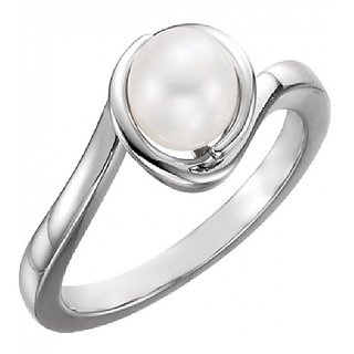                       6 Carat Pearl/Moti Ring Lab Certified  Untreated Moti/Pearl Gemstone Ring By CEYLONMINE                                              