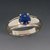 Original Blue sapphire Ring Lab Certified  Unheated Stone Neelam /Blue Sapphire Gold Plated Ring By CEYLONMINE