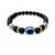 REBUY  Black Tourmaline 8 mm Beads Bracelet with Evil Eye and Buddha for Men and Women