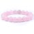 REBUY Natural Rose Quartz Round Bead Crystal / Stone Bracelet For Men/Women