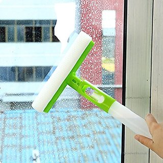 Buy Bigwheels 3 in 1 Rubber Scrubber Squeegee with Spray Bottle Car/home  Glass Mirror Sprayer Type Window Cleaner Brush Online @ ₹339 from ShopClues
