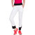 Haoser Solid White Colour Cotton  Track Pants For Womens