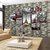 Jaamso Royals PVC Brick Design Stone Peel And Stick Wallpaper Easily Removable (45 X 100 CM)