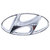 HYUNDAI Car Front Logo Monogram Chrome Emblem for  i20  Silver