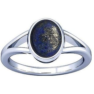                       Lapis Lazuli Silver Plated Ring Original & Natural Stone Lapis Lazuli Ring By CEYLONMINE                                              