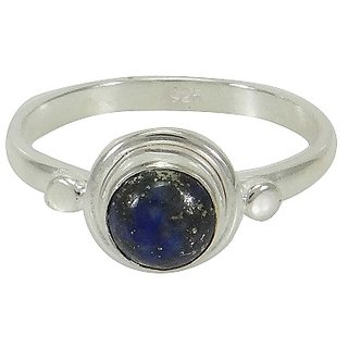                       Natural Stone Lapis Lazuli Ring Original & Effective Stone Lapis Lazuli Silver Plated Ring By CEYLONMINE                                              