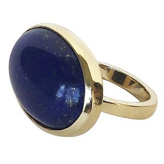                      Lapis Lazuli Ring Unheated & 100% Original Gemstone Lapis Lazuli 8.25 Ratti Ring For Astrological Purpose By CEYLONMINE                                              