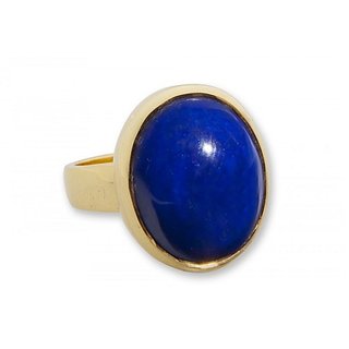                       Natural Stone Lapis Lazuli Ring Original & Effective Stone Lapis Lazuli Gold Plated Ring By CEYLONMINE                                              