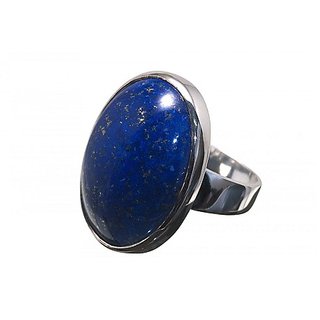                      Natural Stone Lapis Lazuli Ring Original & Effective Stone Lapis Lazuli Silver Plated Ring By CEYLONMINE                                              