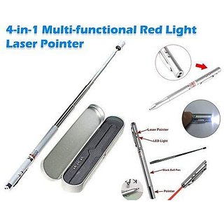 4in1 Red Laser Pen Light Pointer Ferule Led Torch
