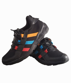 Black Synthetic Outdoor  Hiking Shoes For Men's5036