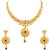 MFJ Fashion Jewellery Royal Brass Gold Plated choker Necklace Set For Women