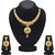 MFJ Fashion Jewellery Royal Brass Gold Plated choker Necklace Set For Women