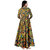 Frionkandy Sanganeri Jaipuri Print Rayon Green A line Dress  SHKU1049