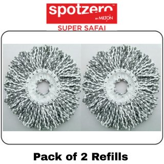 Buy Bucket Mop Refill Spotzero Milton Spin Mop Microfiber Refill Magic 360 Degree Mop Refill Pack Of 2 Online Get 16 Off