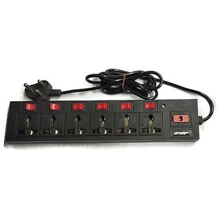 love4ride Extension Board /Power  Strip 6 Amp 6 Shoket Point with Master Switch