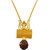 Men style  Loard Shiv Trishul Damru Locket Gold Brass Necklace Pendant