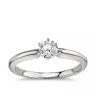                       Original Diamond Silver Plated Ring Lab Certified  Precious Stone Diamond Ring By CEYLONMINE                                              