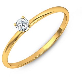                       Original Diamond Gold Plated Ring Lab Certified  Precious Stone Diamond Ring By CEYLONMINE                                              