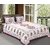 Frionkandy Jaipuri Sanganeri Print 100% Cotton 120 TC Pink King Size Bed Sheet + 2 Pillow Covers - SHKA1003