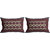Frionkandy Jaipuri Sanganeri Print 100 Cotton 120 TC Maroon Double Bed Sheet + 2 Pillow Covers - SHKA1042