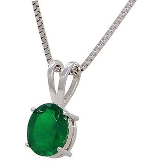 Natural Emerald Pendnat Original And Unheated Precious Stone Panna 6.25 Ratti Pendant By CEYLONMINE Natural Emerald Pendnat Original And Unheated Precious Stone Panna 6.25 Ratti Pendant By CEYLONMINE