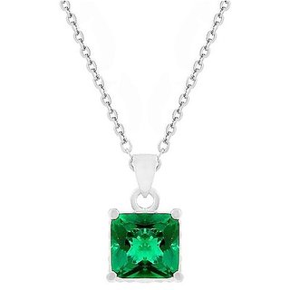 Certified Original Emerald Pendant unheated Emerald/Panna Silver Plated Pendant For Unisex By CEYLONMINE Certified Original Emerald Pendant unheated Emerald/Panna Silver Plated Pendant For Unisex By CEYLONMINE