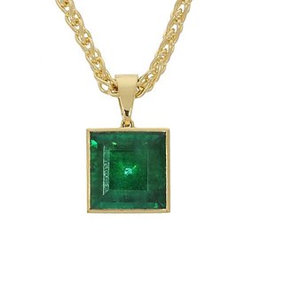Natural Emerald/Panna Gold Plated Pendant By CEYLONMINE Natural Emerald/Panna Gold Plated Pendant By CEYLONMINE