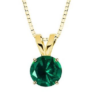 Unheated Untreated stone Emerald/Panna 5.25 Ratti Precious Stone Pendant Gold Plated By CEYLONMINE Unheated Untreated stone Emerald/Panna 5.25 Ratti Precious Stone Pendant Gold Plated By CEYLONMINE
