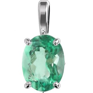                       Original Emerald 7.25 Ratti Gemstone Pendant Lab Certified  Effective Stone Panna Pendant By CEYLONMINE                                              