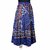 Frionkandy Cotton Blue A-Line Wrap Around Skirt - Free Size  (Length-38, Waist upto-46)