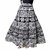 Frionkandy Cotton Black A-Line Wrap Around Skirt - Free Size  (Length-38, Waist upto-46)