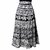 Frionkandy Cotton Black A-Line Wrap Around Skirt - Free Size  (Length-38, Waist upto-46)