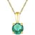 Natural Emerald/Panna 6.25 Carat Gold Plated Pendant For Astrological Pourpose By CEYLONMINE