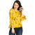 Aisa Fashion Women's  Yellow Crepe Top