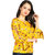 Aisa Fashion Women's  Yellow Crepe Top