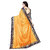 eDESIRE Mustard Yellow Colour Art Silk Saree with Blouse Piece