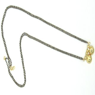 Double Line 2 Gold Plated halfball Mangalsutra SMCMG194 Double Line 2 Gold Plated halfball Mangalsutra SMCMG194