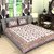 Frionkandy Jaipuri Sanganeri Print 100 Cotton 120 TC Pink Double Bed Sheet + 2 Pillow Covers - SHKA1036