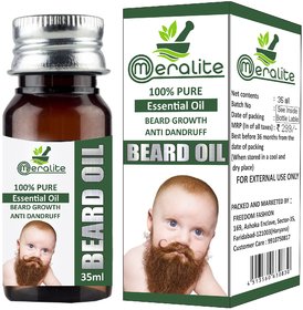 Meralite Natural Beard Oil Hair Oil  (35 ml) (ML-BABY BEARD OIL-35ml)