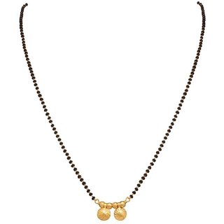 Mangalsutra Gold Plated South Indian Double Katori Mangalsutra With Short Chain