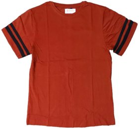 ZOOKS ZOOKS Unisex Cotton Deep Crimson Red Half Sleeve T-Shirt