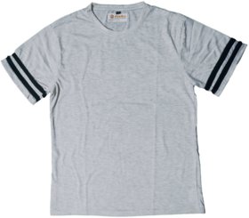 Unisex Cotton Textured Off White Half Sleeve T-Shirt