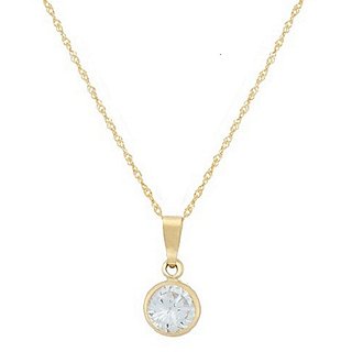                       Natural White Zircon Gold Plated Pendant  Lab Certified Stone Zircon Pendant By CEYLONMINE                                              