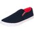 Weldone Men's Stylish Red Canvas Slip on Casual Shoes