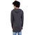 PAUSE Grey Solid Hooded Slim Fit Full Sleeve Men's T-Shirt