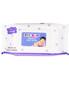 Florite Premium Baby Wet Wipes with Aloe Vera and Vitamin E - 72 Wipes